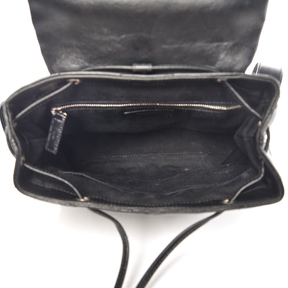 Saint Laurent Calfskin Y Quilted Monogram Small Loulou Backpack Black 5 of 10