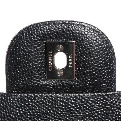 Chanel Caviar Quilted Jumbo Double Flap Black 8 of 9