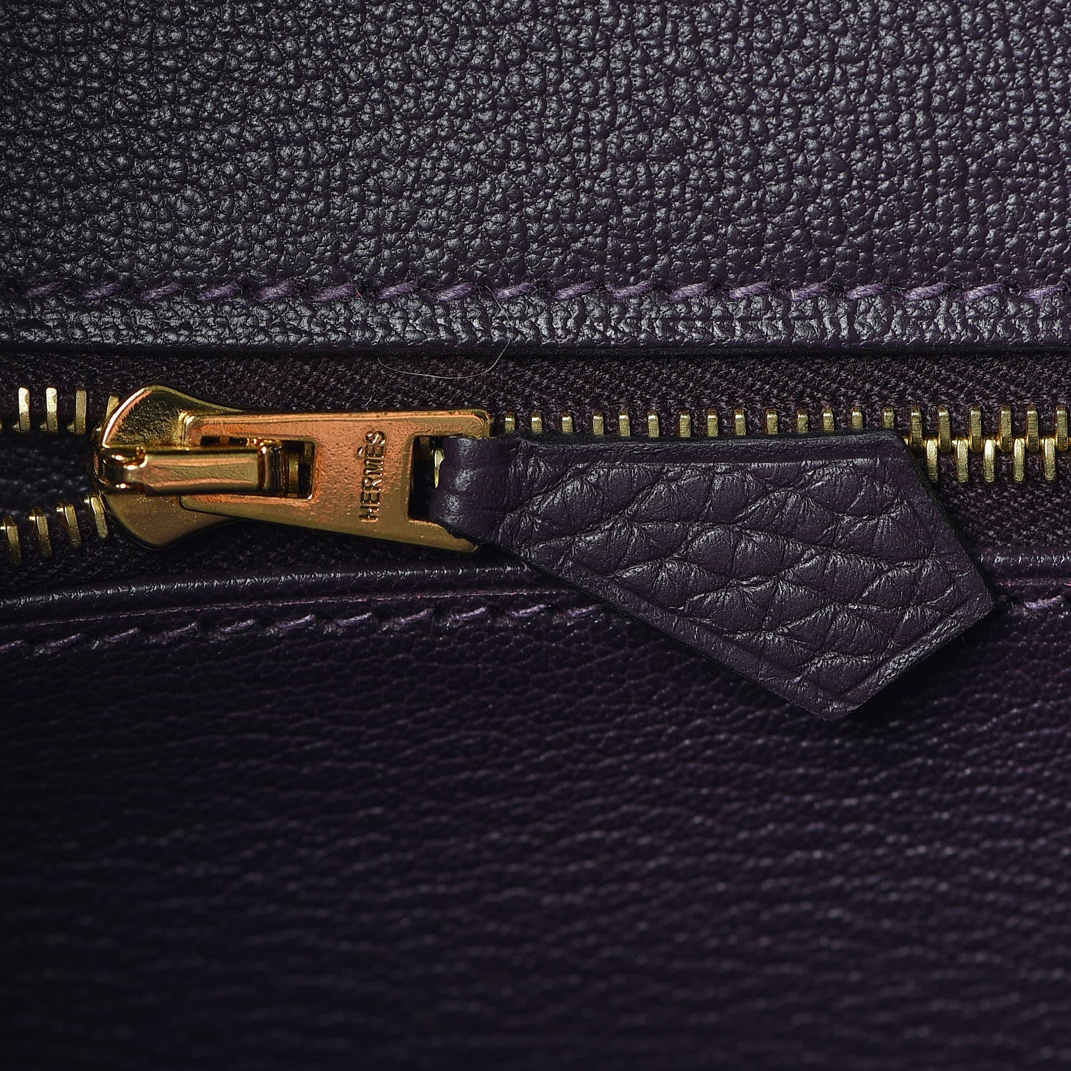 Hermes Taurillon Clemence Birkin 30 Raisin 24 of 39
