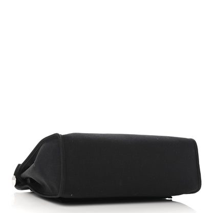 Hermes Military Toile Vache Hunter Herbag Zip PM 31 Black 5 of 11