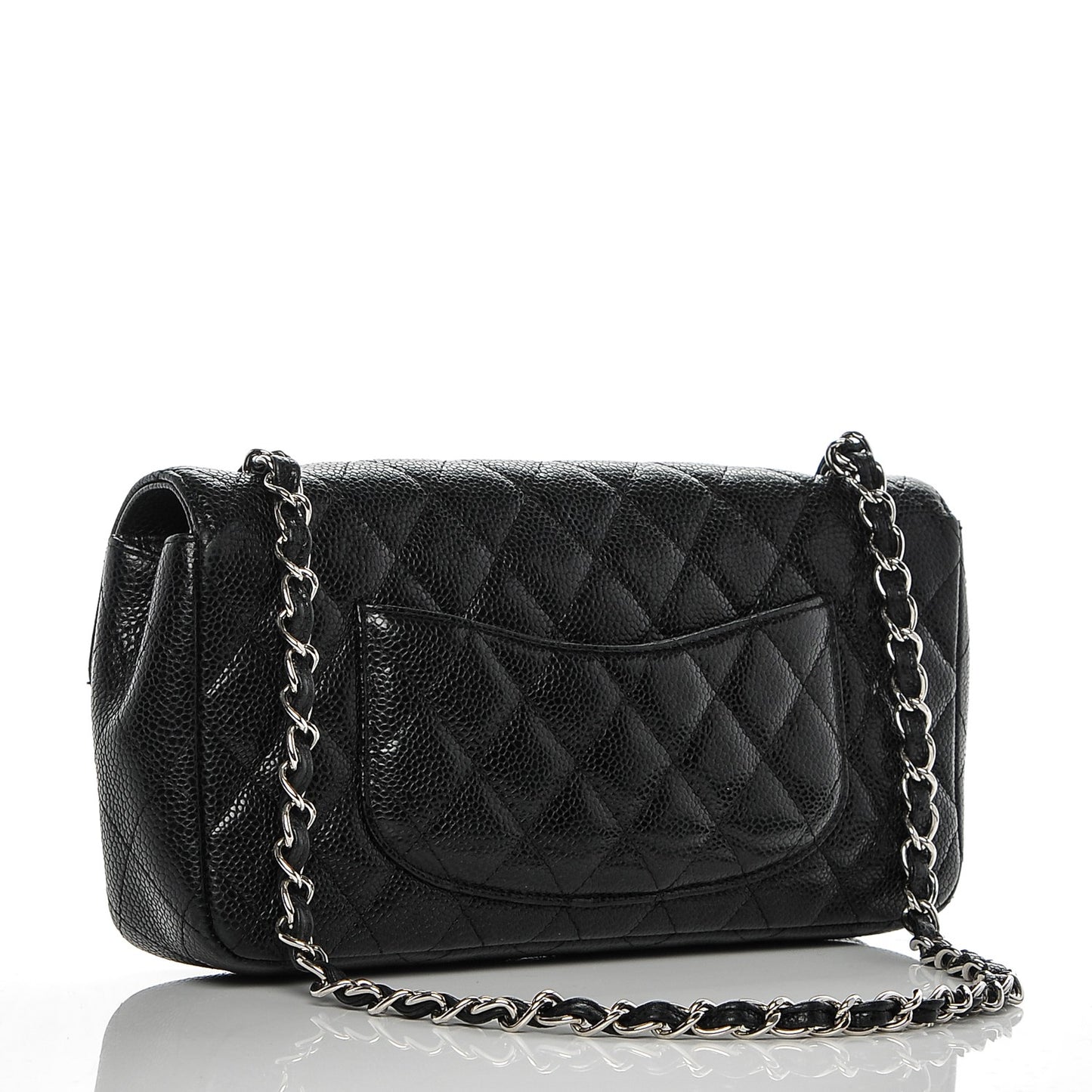 Caviar Quilted East West Flap Black