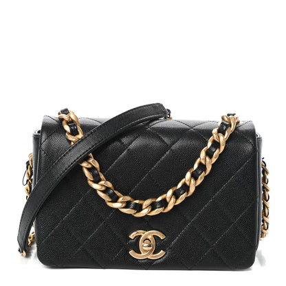 Chanel Caviar Quilted Small Fashion Therapy Flap Bag Black 1 of 10