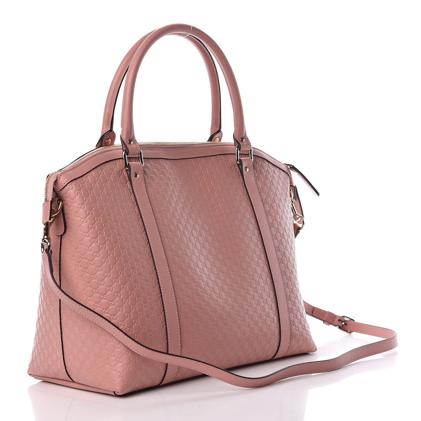 Soft Microguccissima Large Dome Satchel Soft Pink