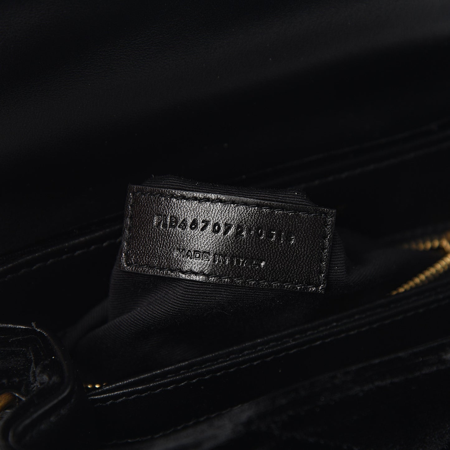 Velvet Y Quilted Monogram Toy Loulou Chain Satchel French Black