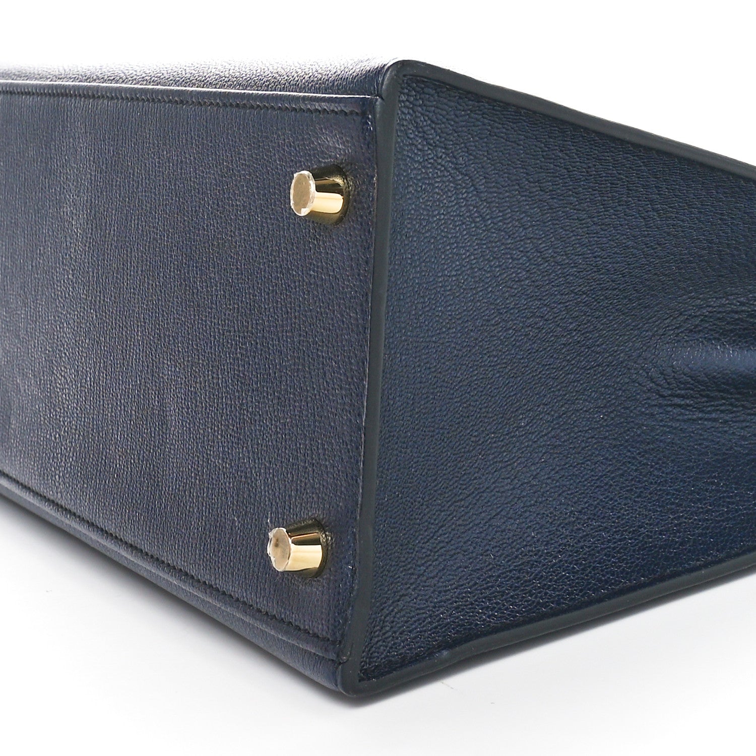 Hermes Chevre Chamkila Horseshoe Kelly Sellier 28 Bleu Indigo 10 of 11