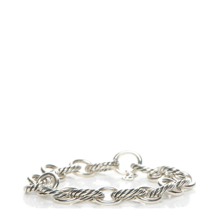 David Yurman Sterling Silver 12mm Large Oval Link Bracelet 1 of 5