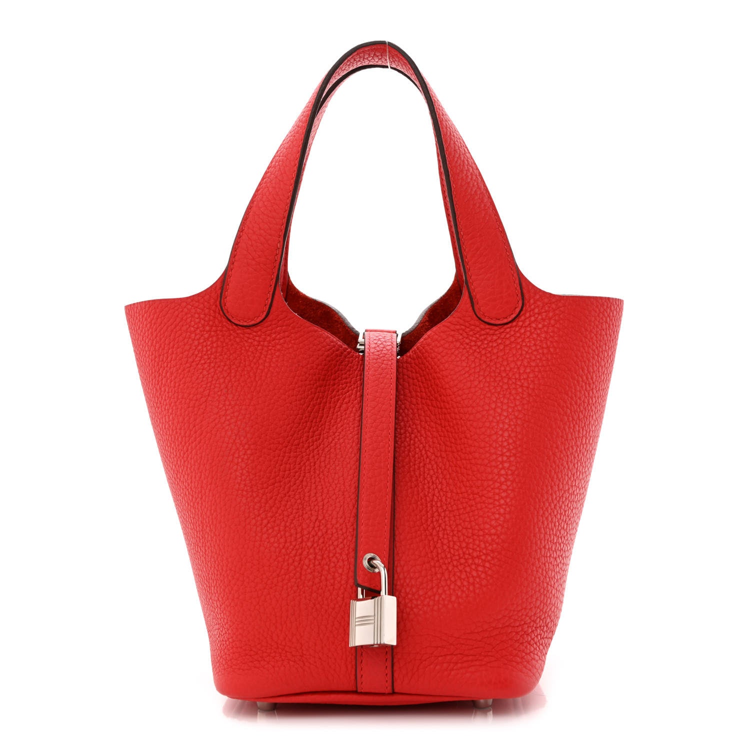 Hermes Taurillon Clemence Picotin Lock 18 PM Rouge De Coeur 1 of 11