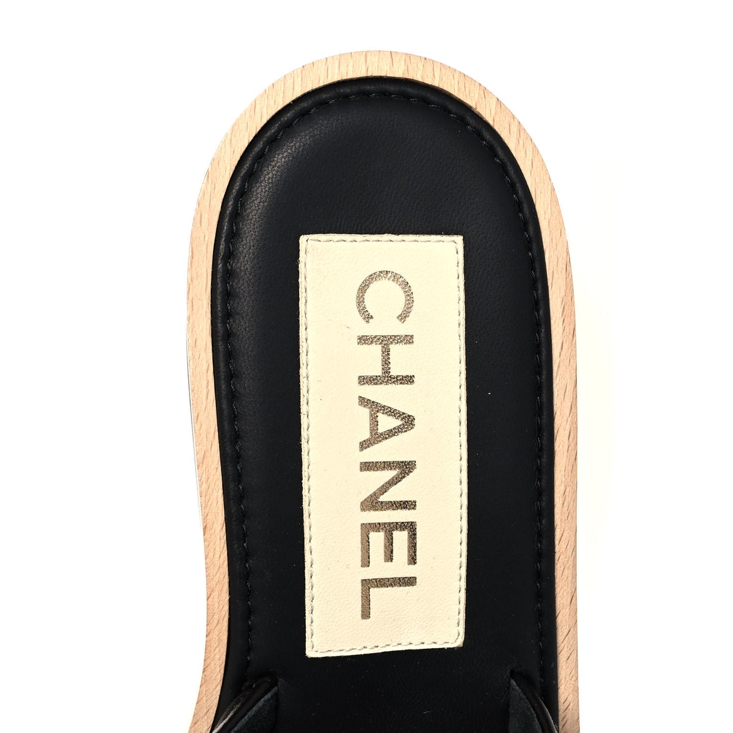 Lambskin Quilted CC Wedge Sandals 37 Black