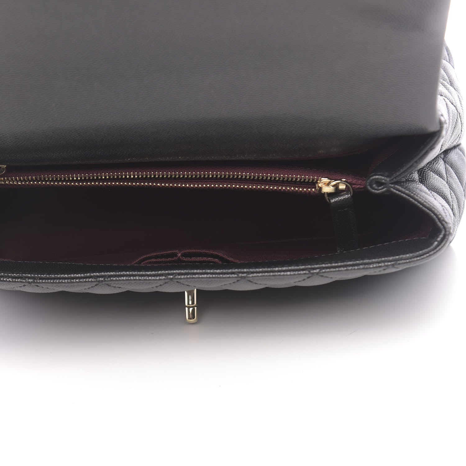 Chanel Caviar Quilted Small Coco Handle Flap Black 6 of 11