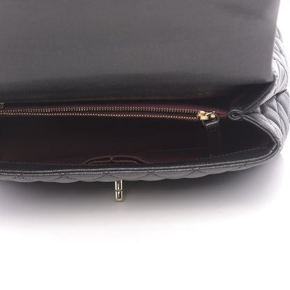 Chanel Caviar Quilted Small Coco Handle Flap Black 6 of 11