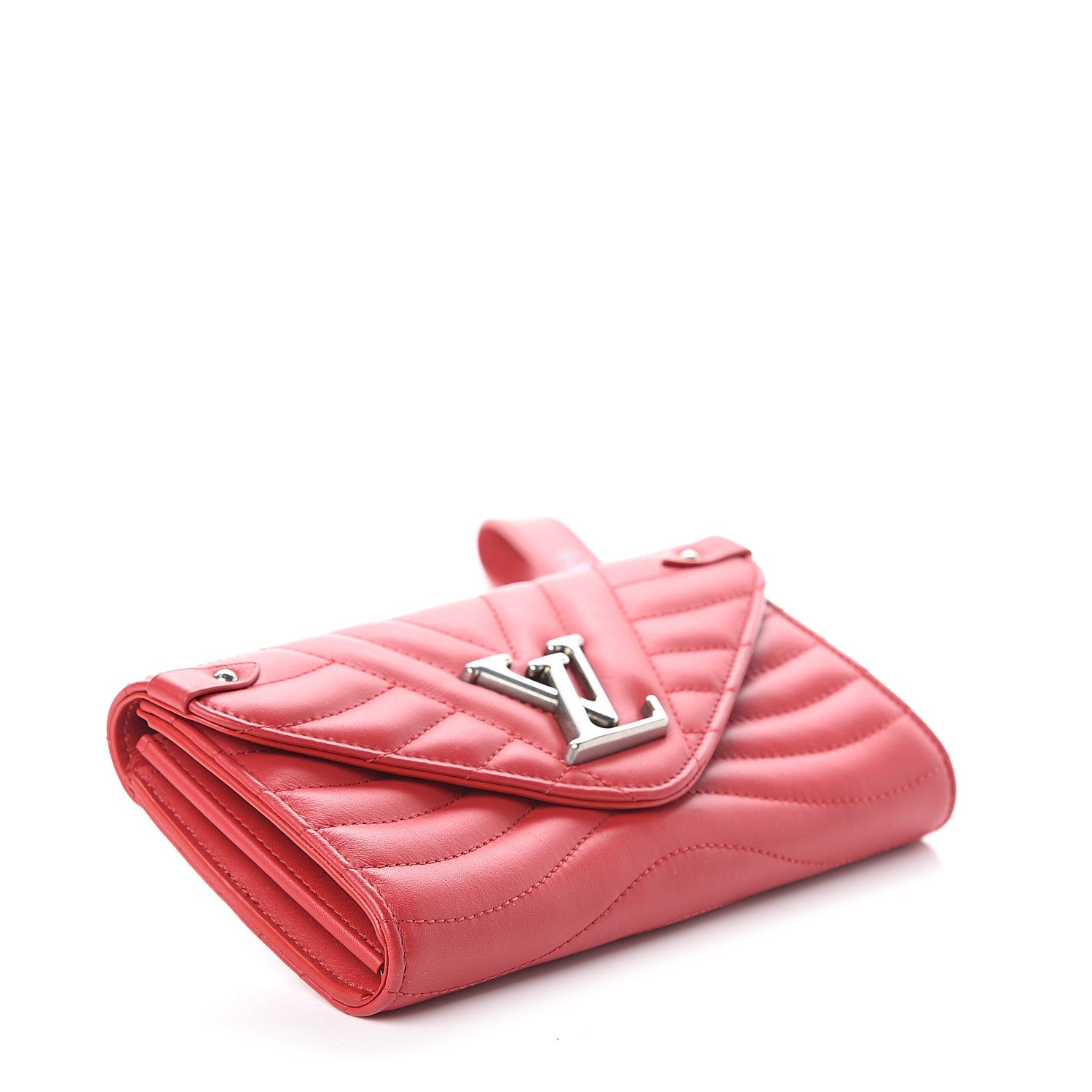 Louis Vuitton Calfskin New Wave Long Wallet Rouge 3 of 5