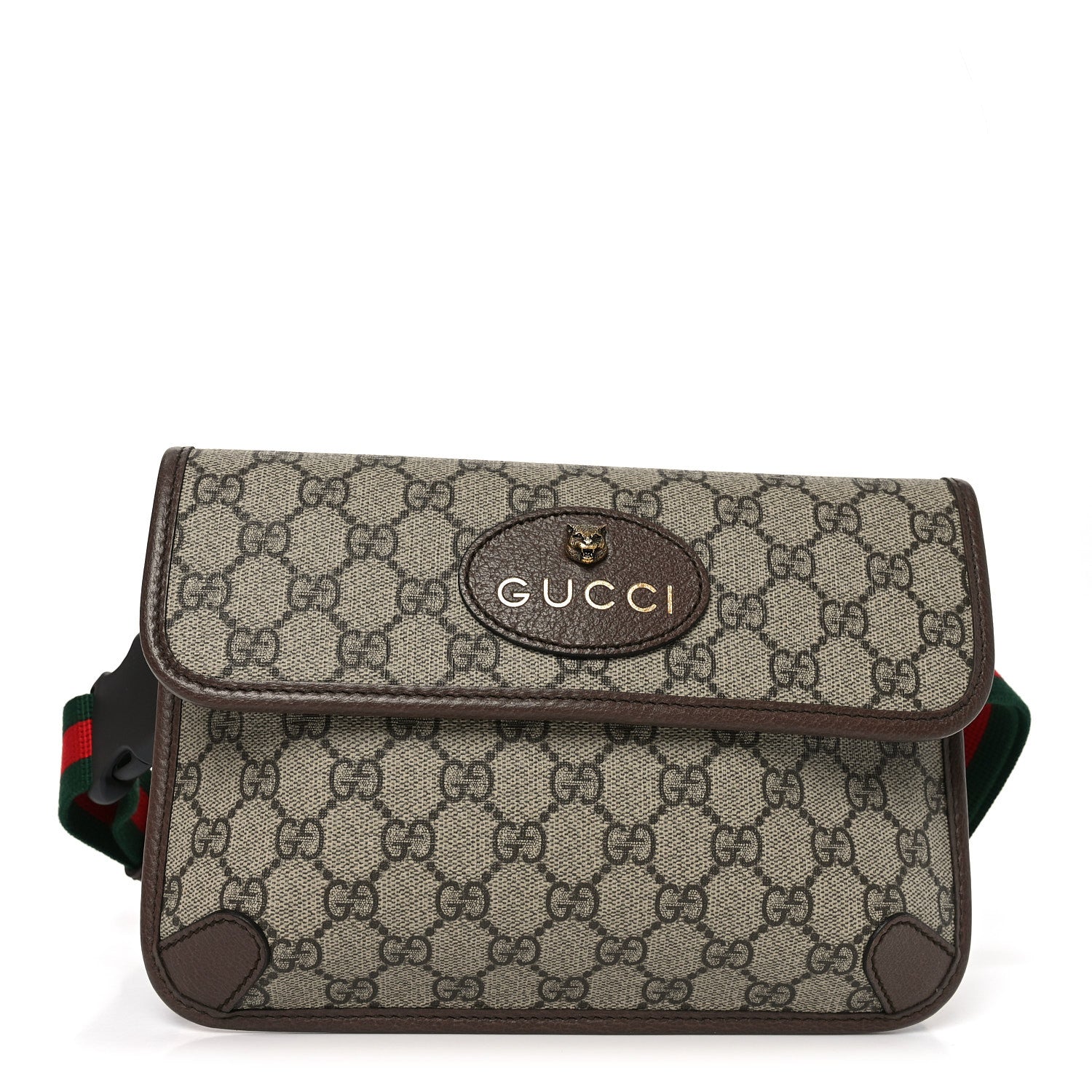 Gucci GG Supreme Monogram Neo Vintage Web Belt Bag Brown 1 of 10
