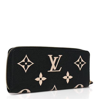 Louis Vuitton Empreinte Monogram Giant Clemence Wallet Black Beige 3 of 6