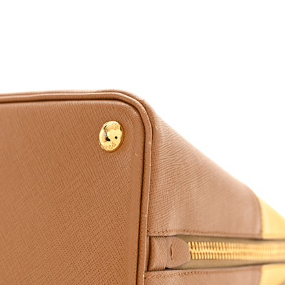 Prada Saffiano Lux Medium Promenade Tote Caramel Ginestra 11 of 14