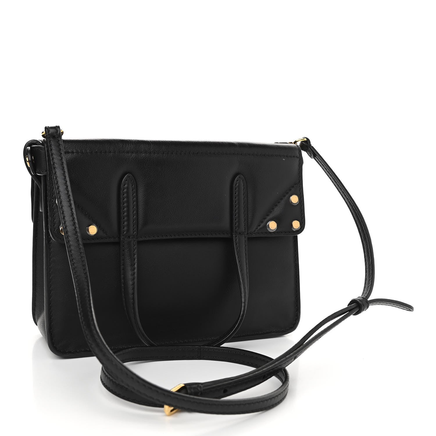 Fendi Vitello Grace Matte Small Flip Tote Black 4 of 13
