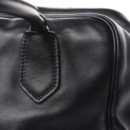 Prada Soft Calf Medium Inside Tote Black Mughetto 13 of 20