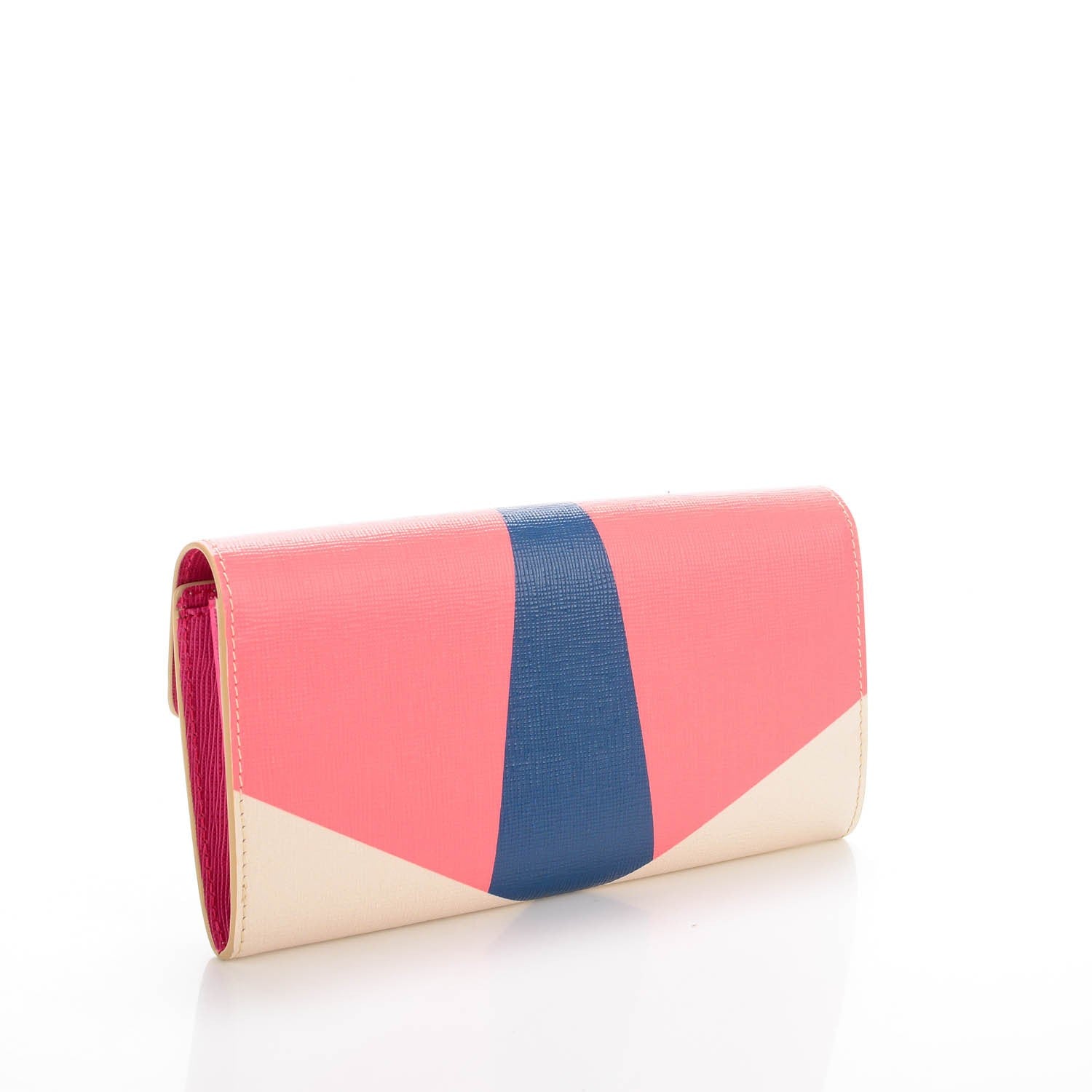 Fendi Vitello Elite Crystal Eye Monster Simply Continental Wallet Bellini Multicolor 3 of 8