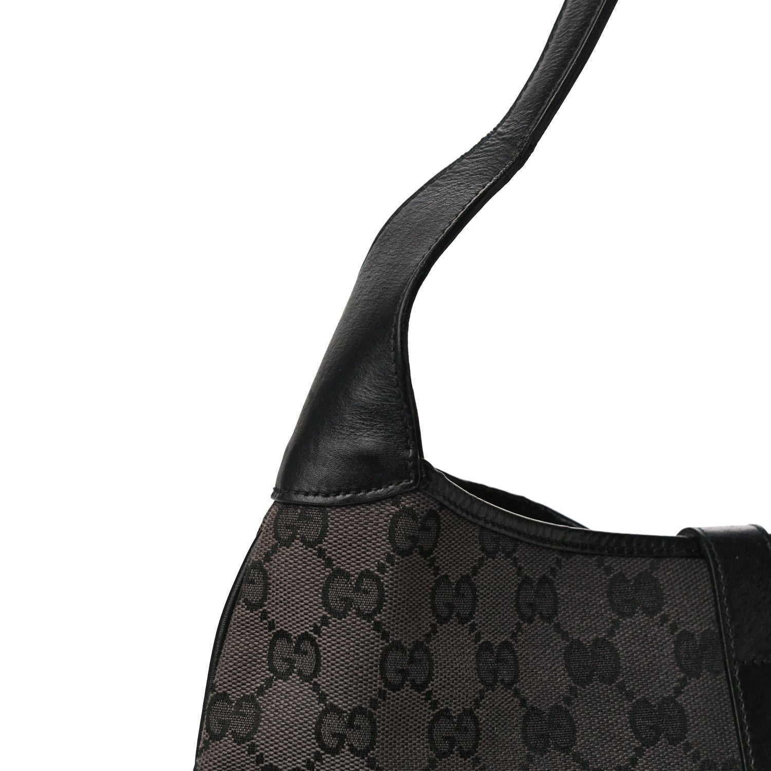 Gucci Monogram Small Jackie O Hobo Black 15 of 24