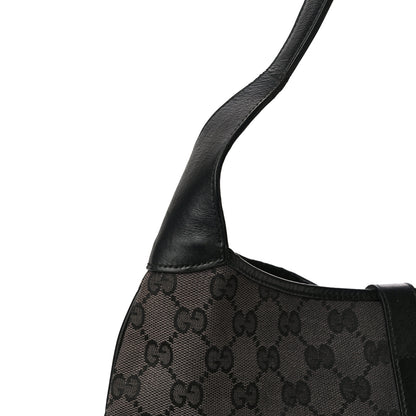 Gucci Monogram Small Jackie O Hobo Black 15 of 24