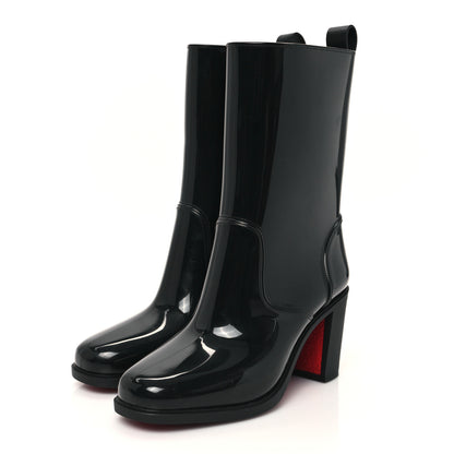 Christian Louboutin Recycled PVC Calfskin Loubirain 70 Boots 37 Black 4 of 8