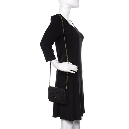 Chanel Caviar Quilted Wallet On Chain WOC Black 2 of 11