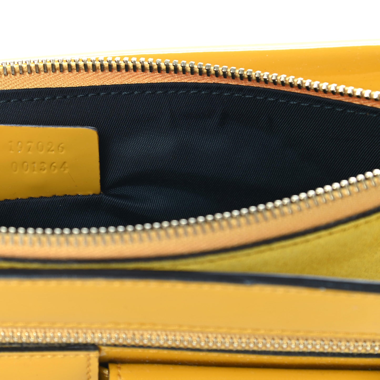 Patent Studded Wristlet Yellow