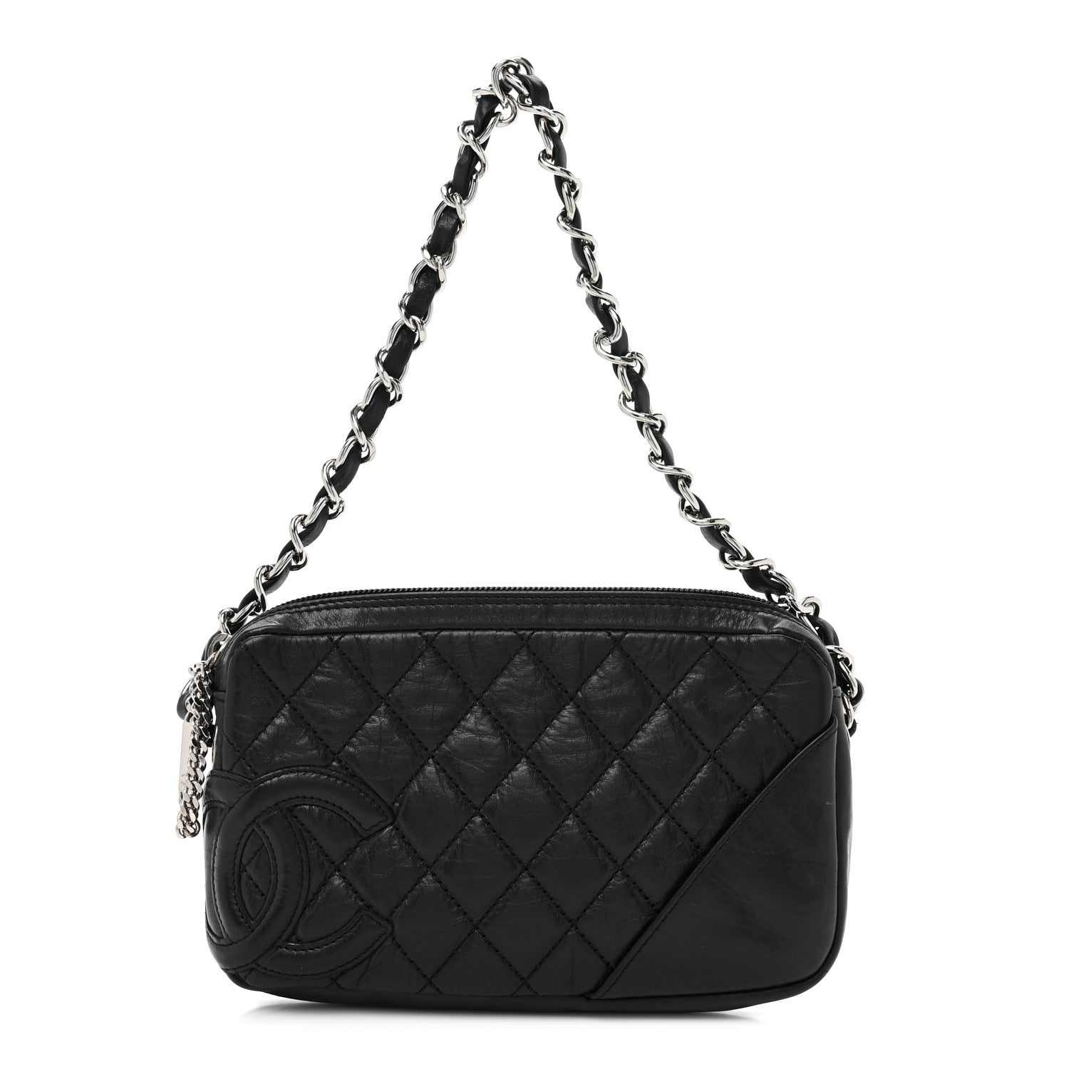 Chanel Aged Calfskin Quilted Cambon Pochette Black 1 of 11