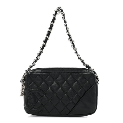 Chanel Aged Calfskin Quilted Cambon Pochette Black 1 of 11
