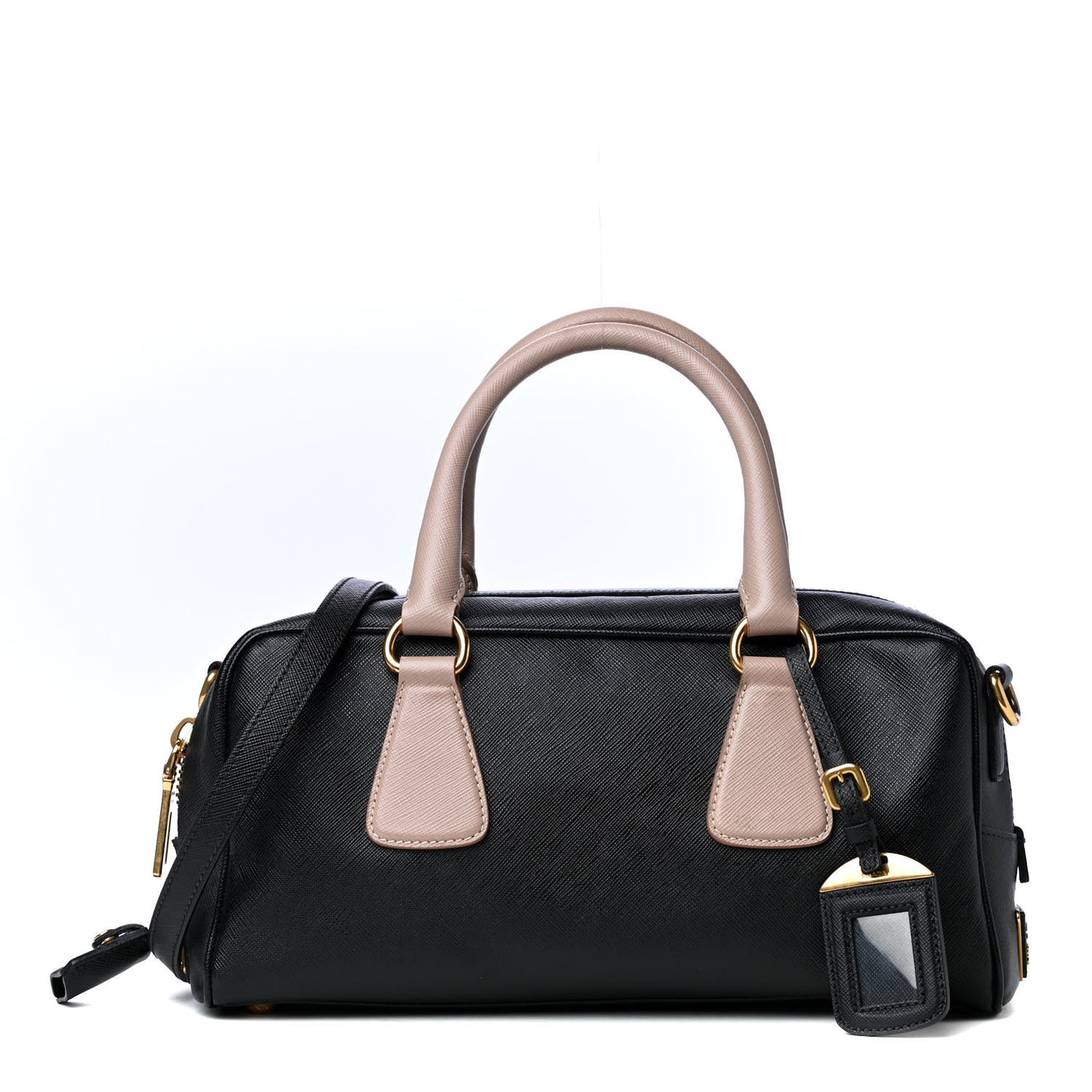 Saffiano Lux Bauletto Black Cammeo
