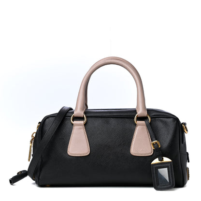 Prada Saffiano Lux Bauletto Black Cammeo 1 of 6