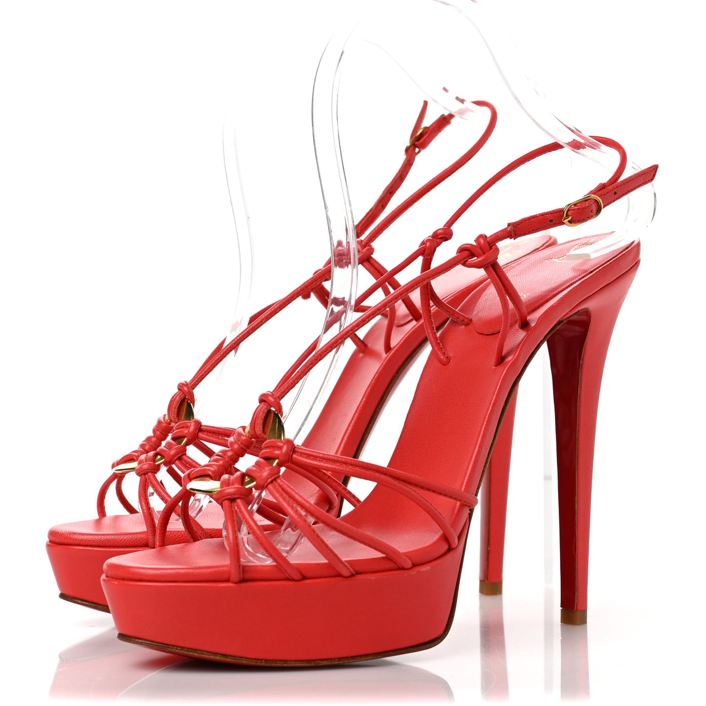 Nappa Disco Lilou 120 Sandals 39 Corail