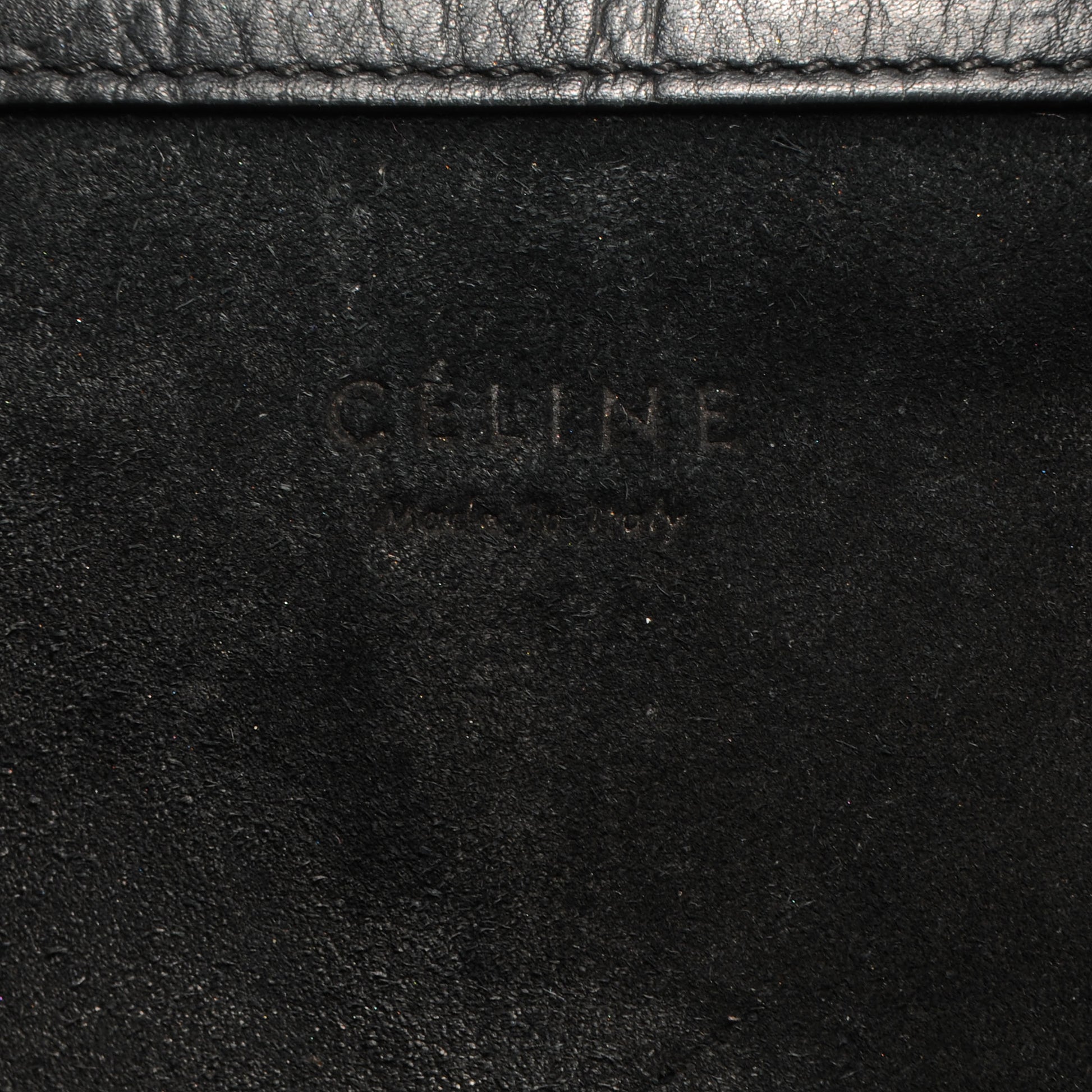 Celine Stamped Crocodile Large Phantom Luggage Black 7 of 8