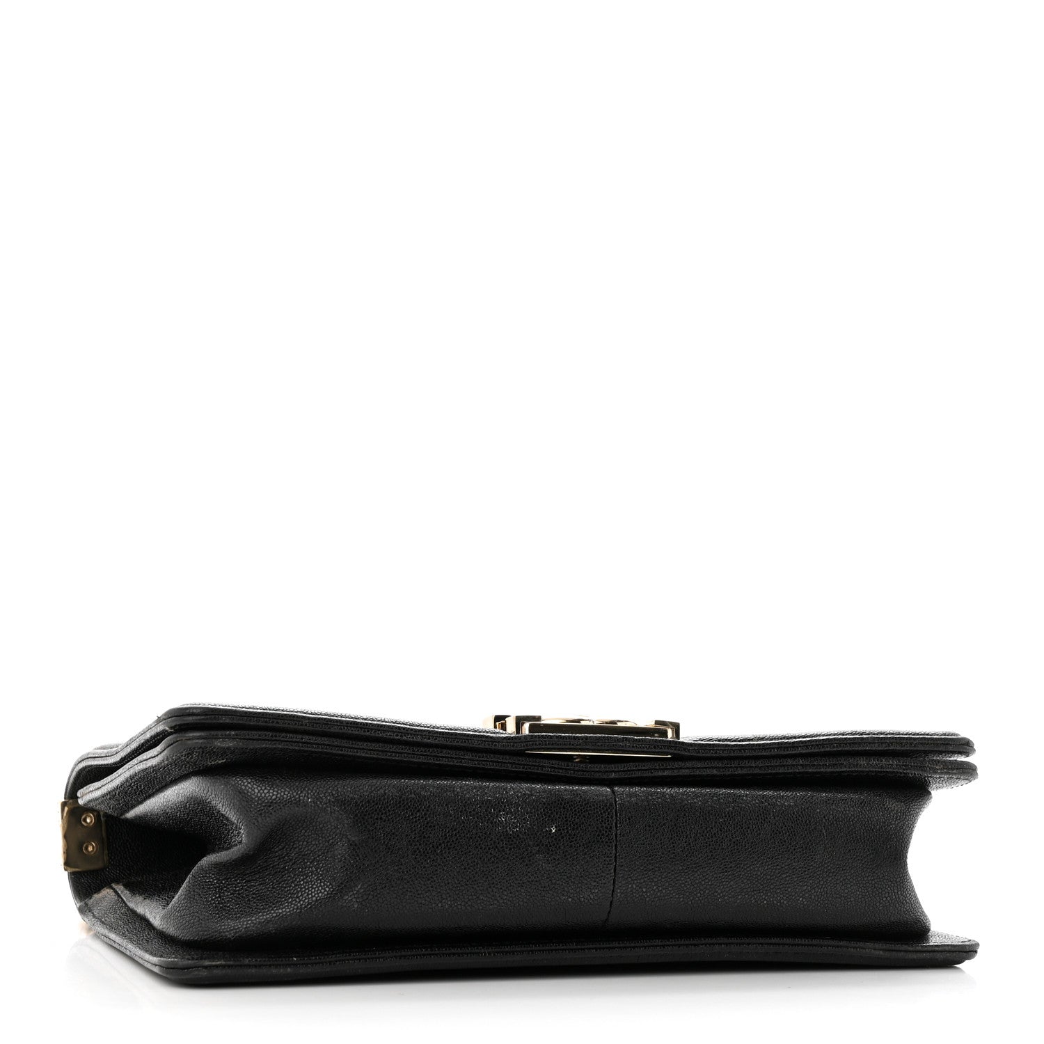 Chanel Caviar Chevron Quilted Medium Boy Flap Black 4 of 11