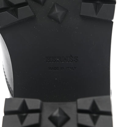 Hermes Calfskin Bridge Ankle Boots 39 Black 7 of 9