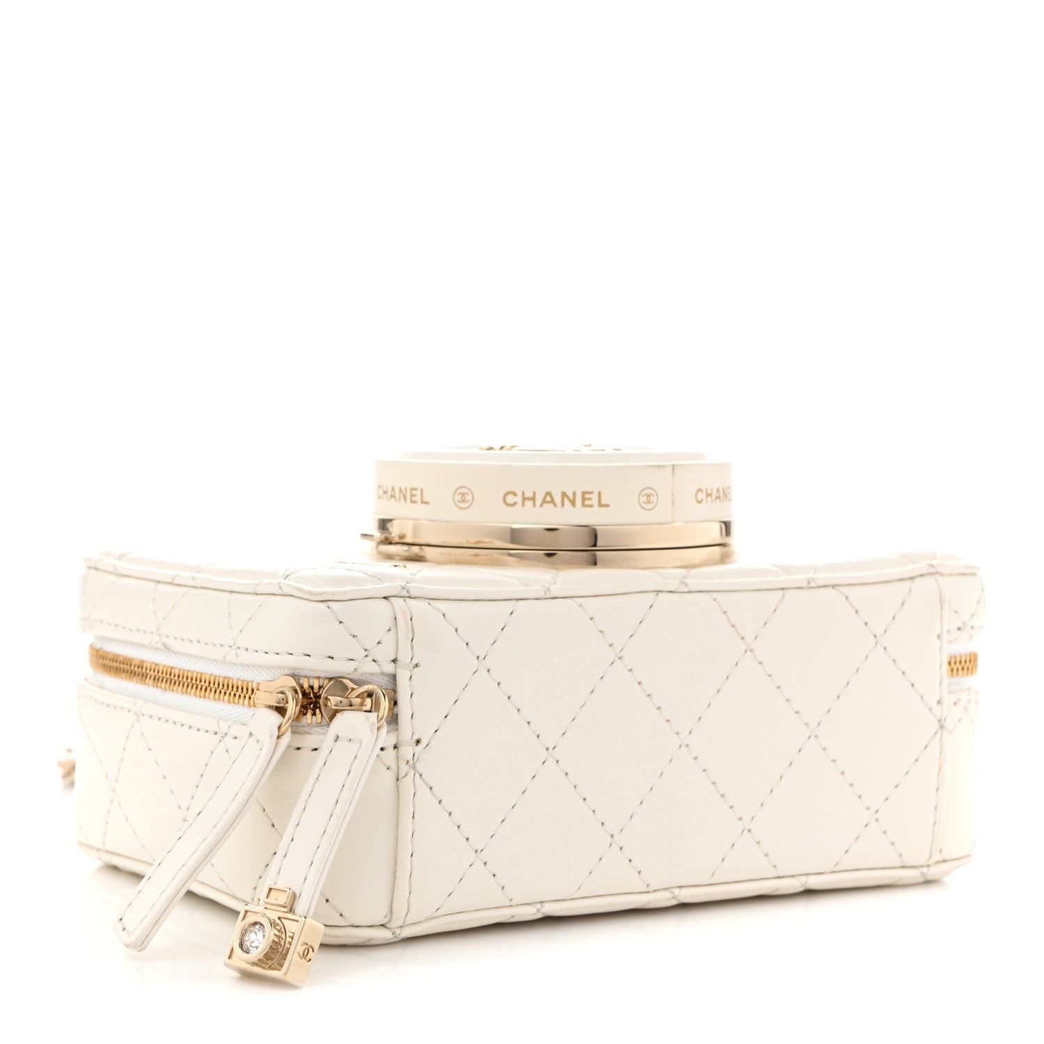 Chanel Lambskin Quilted Coco Click Bag White 4 of 10