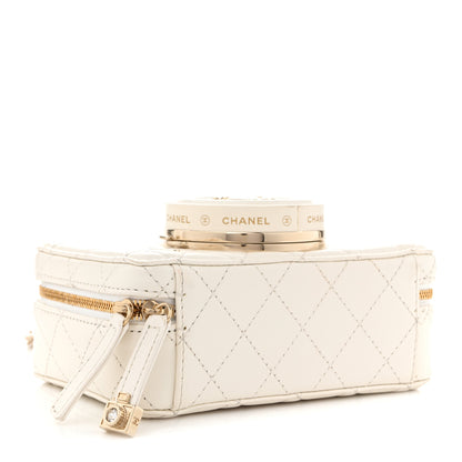 Chanel Lambskin Quilted Coco Click Bag White 4 of 10