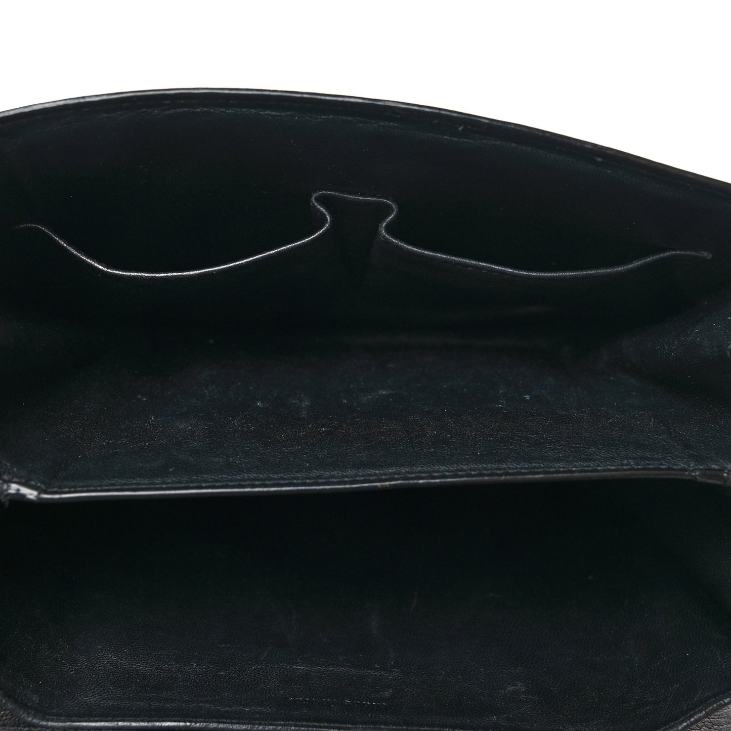 Goatskin Medium Classic Box Flap Bag Black