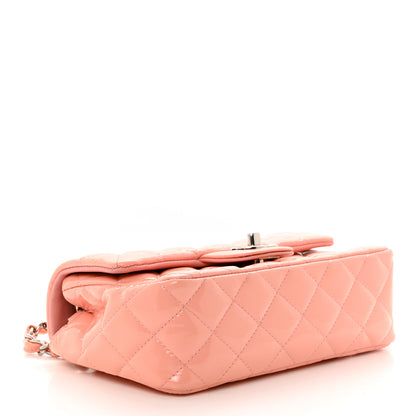 Chanel Patent Calfskin Quilted Mini Rectangular Flap Light Pink 4 of 10