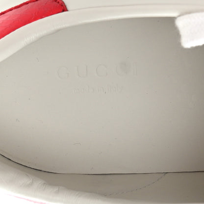 Gucci Calfskin Ayers Bee Embroidered Womens Ace Sneakers 41 White Green 8 of 10