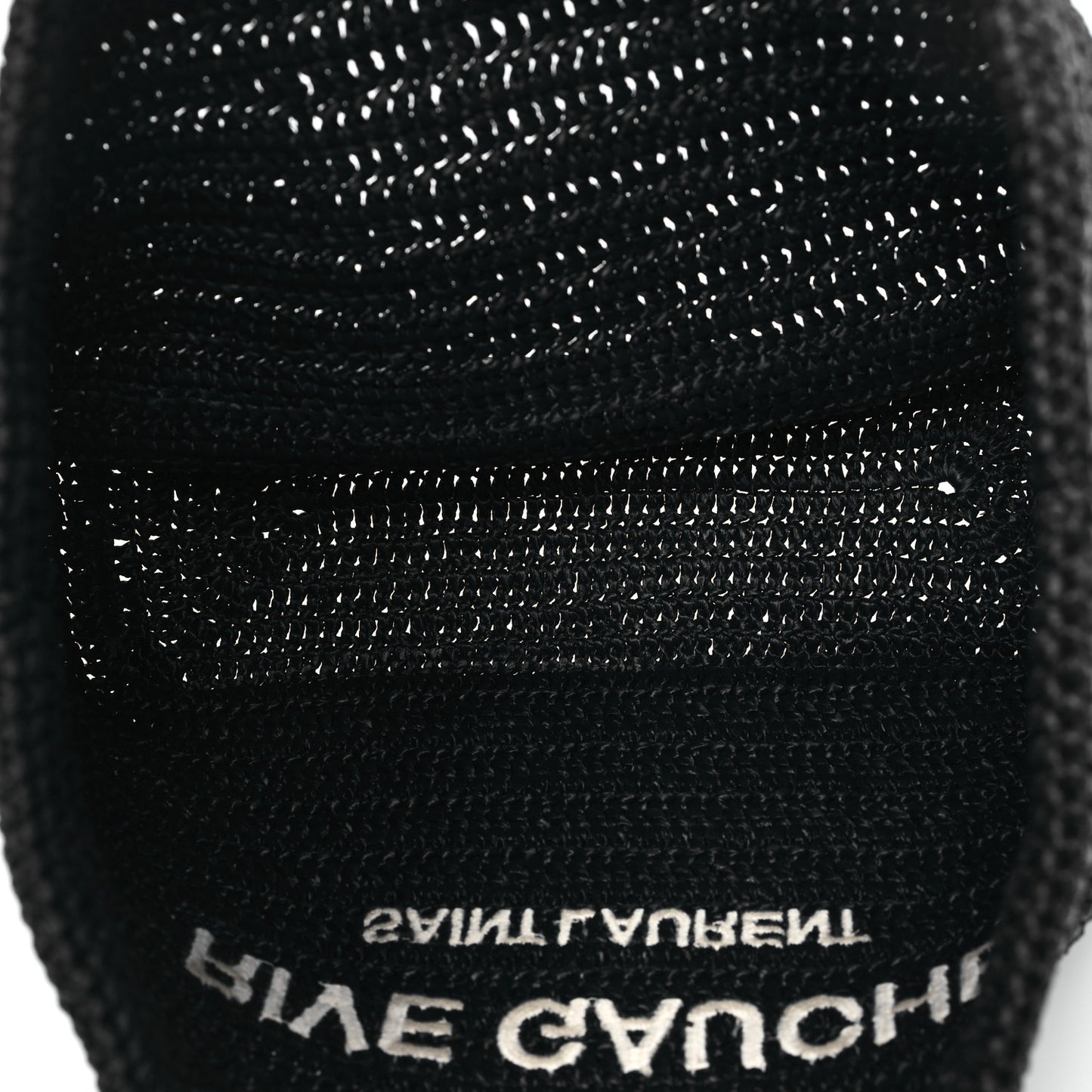 Raffia Rive Gauche Tote Black