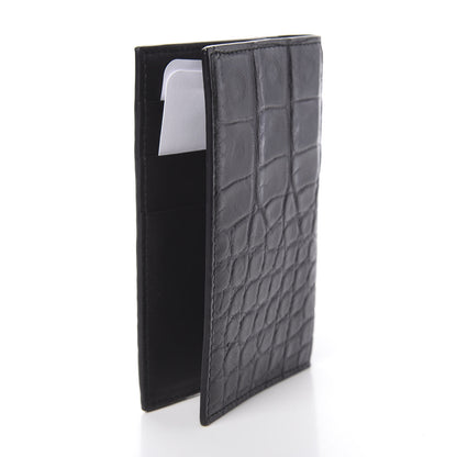 Gucci Crocodile Passport Case Black 3 of 9