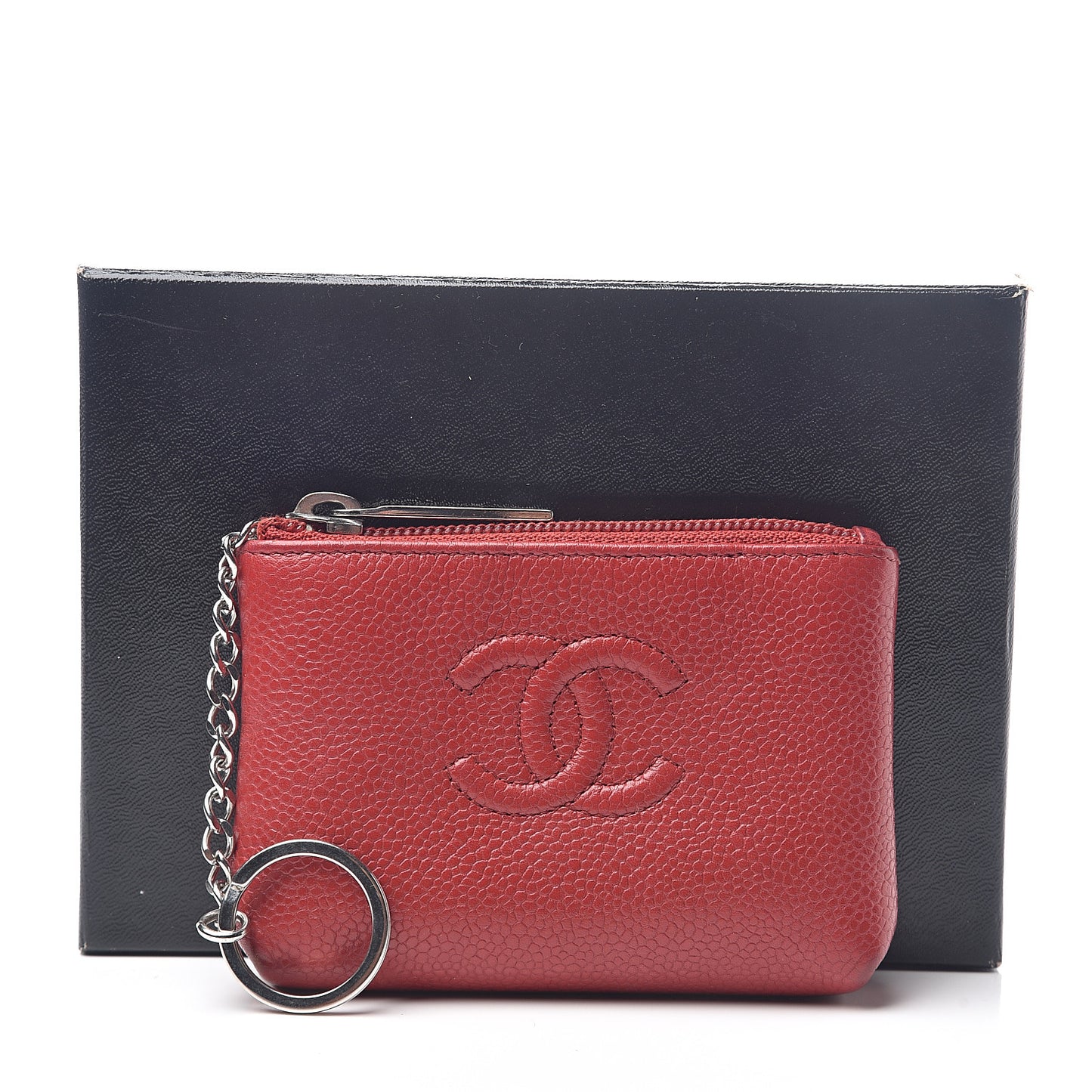 Caviar Timeless CC Key Holder Red