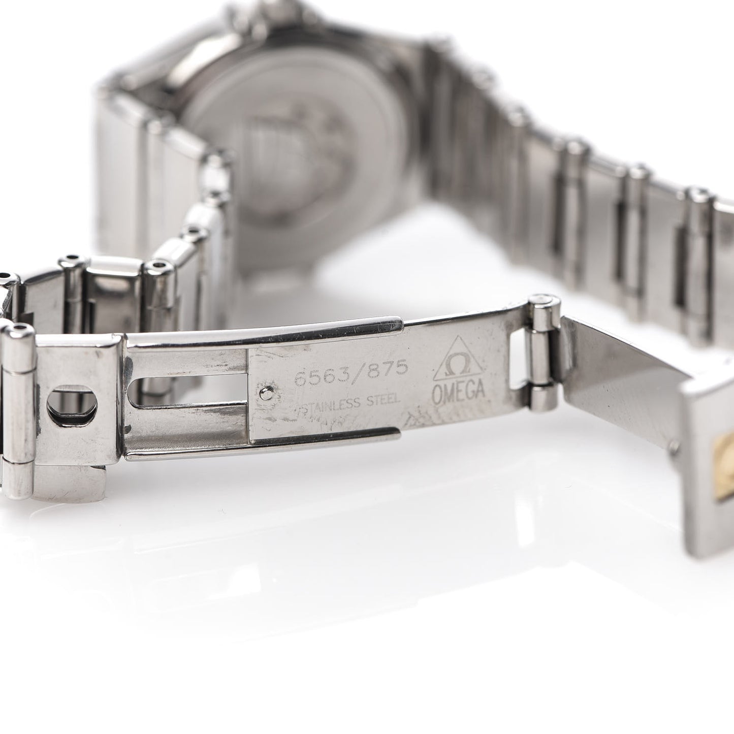 Stainless Steel Diamond Bezel Mother of Pearl 22mm Constellation My Choice Quartz Watch 1465.71.00