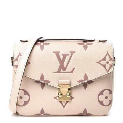 Louis Vuitton Empreinte Monogram Giant Pochette Metis Creme Bois De Rose 1 of 10