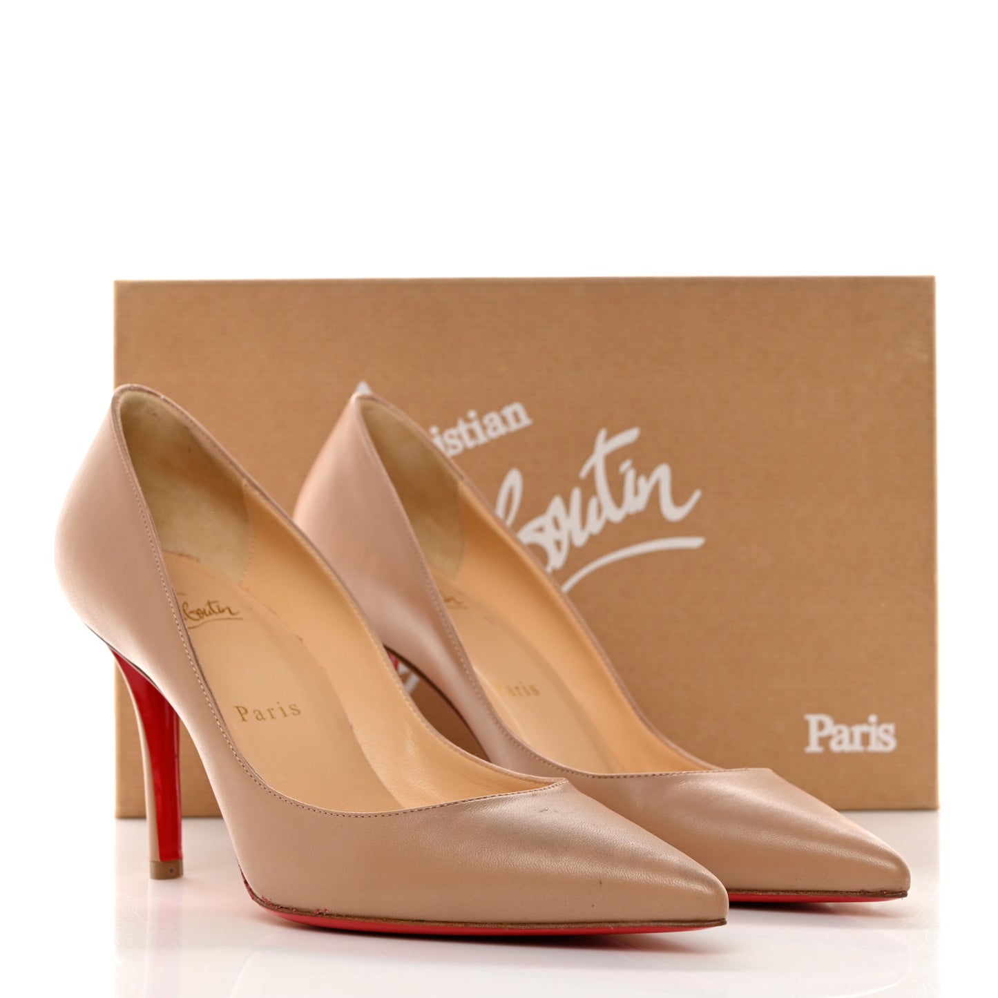Shiny Nappa Apostrophy 85 Pumps 37 Nude