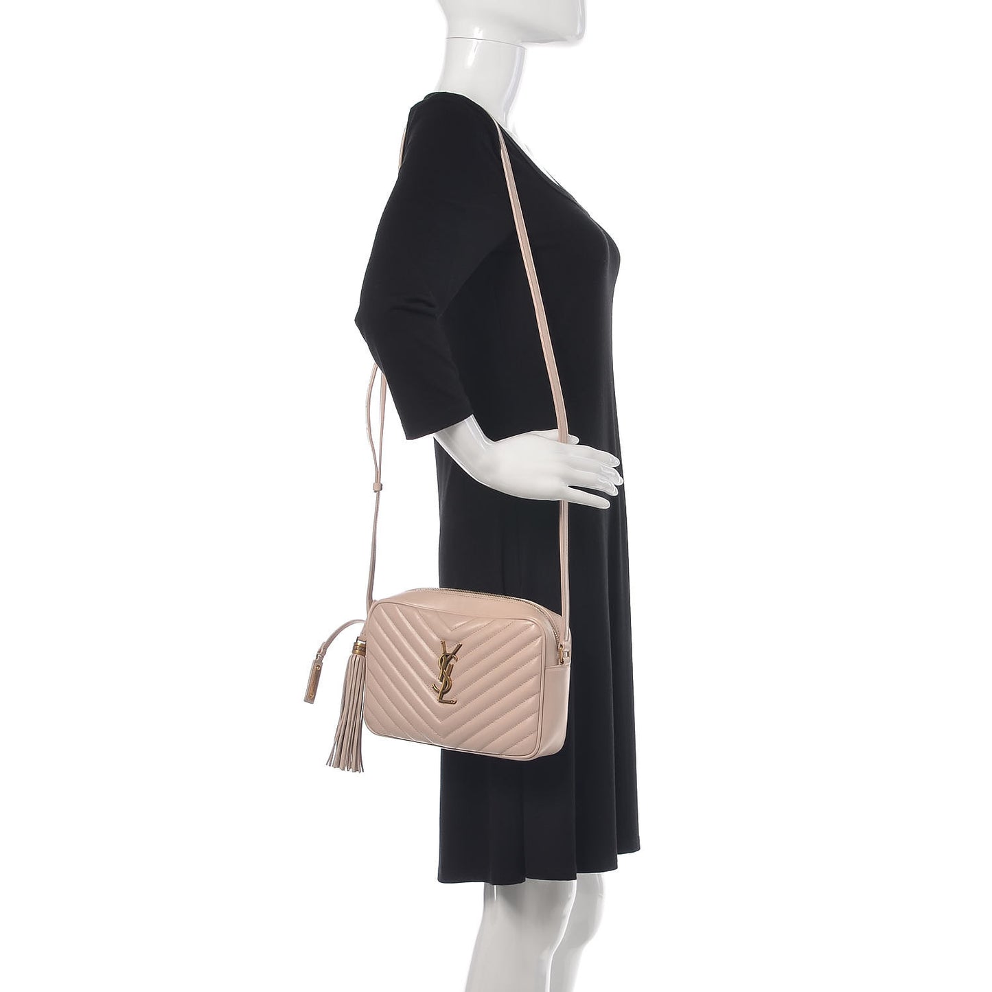 Calfskin Matelasse Monogram Lou Camera Bag Beige