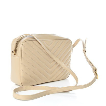 Saint Laurent Calfskin Matelasse Monogram Lou Camera Bag Nude Powder 3 of 9
