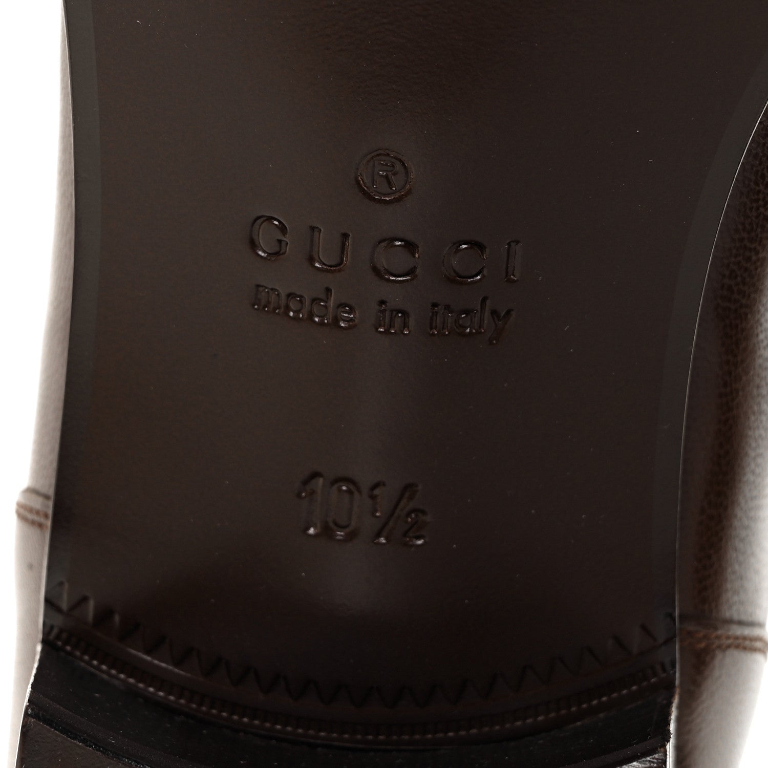 Gucci GG Monogram Goatskin Mens GG Loafers 10.5 Brown 7 of 9