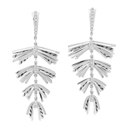 David Yurman Sterling Silver Diamond Angelika Fringe Earrings 1 of 4