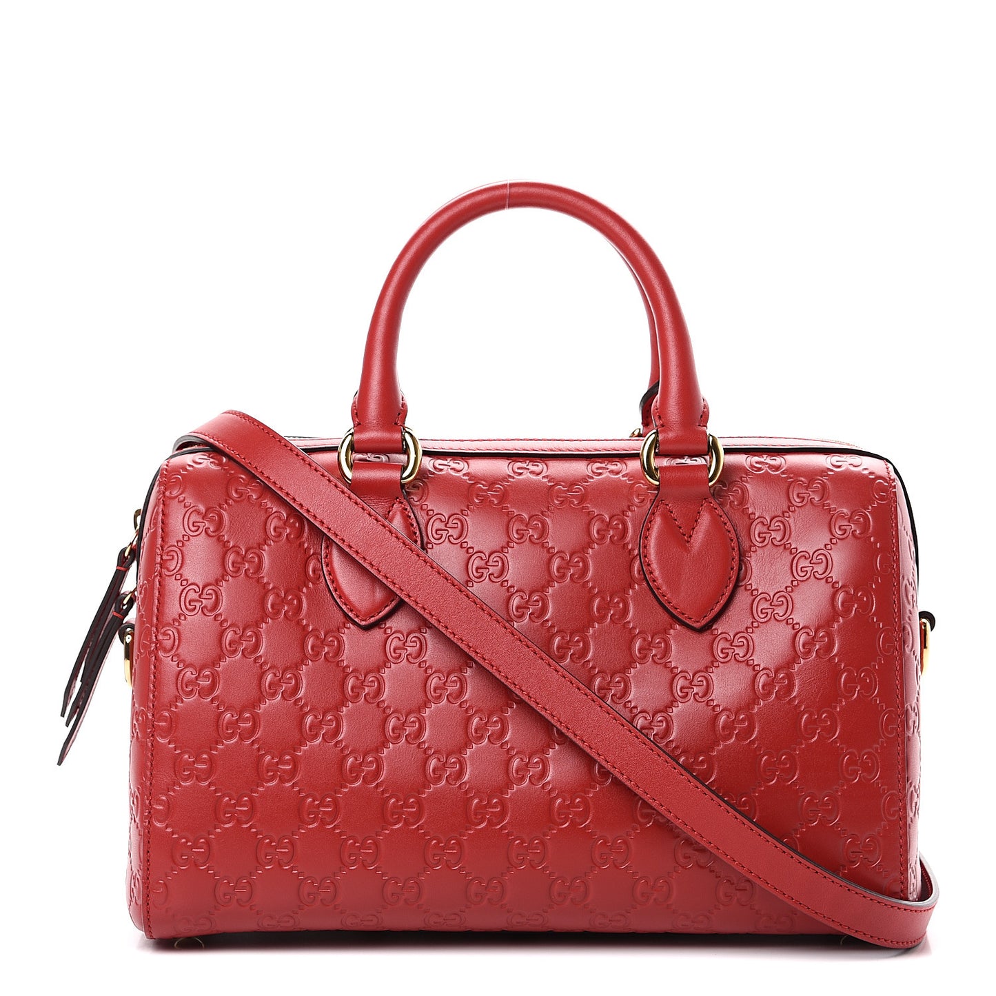 Guccissima Signature Boston Hibiscus Red